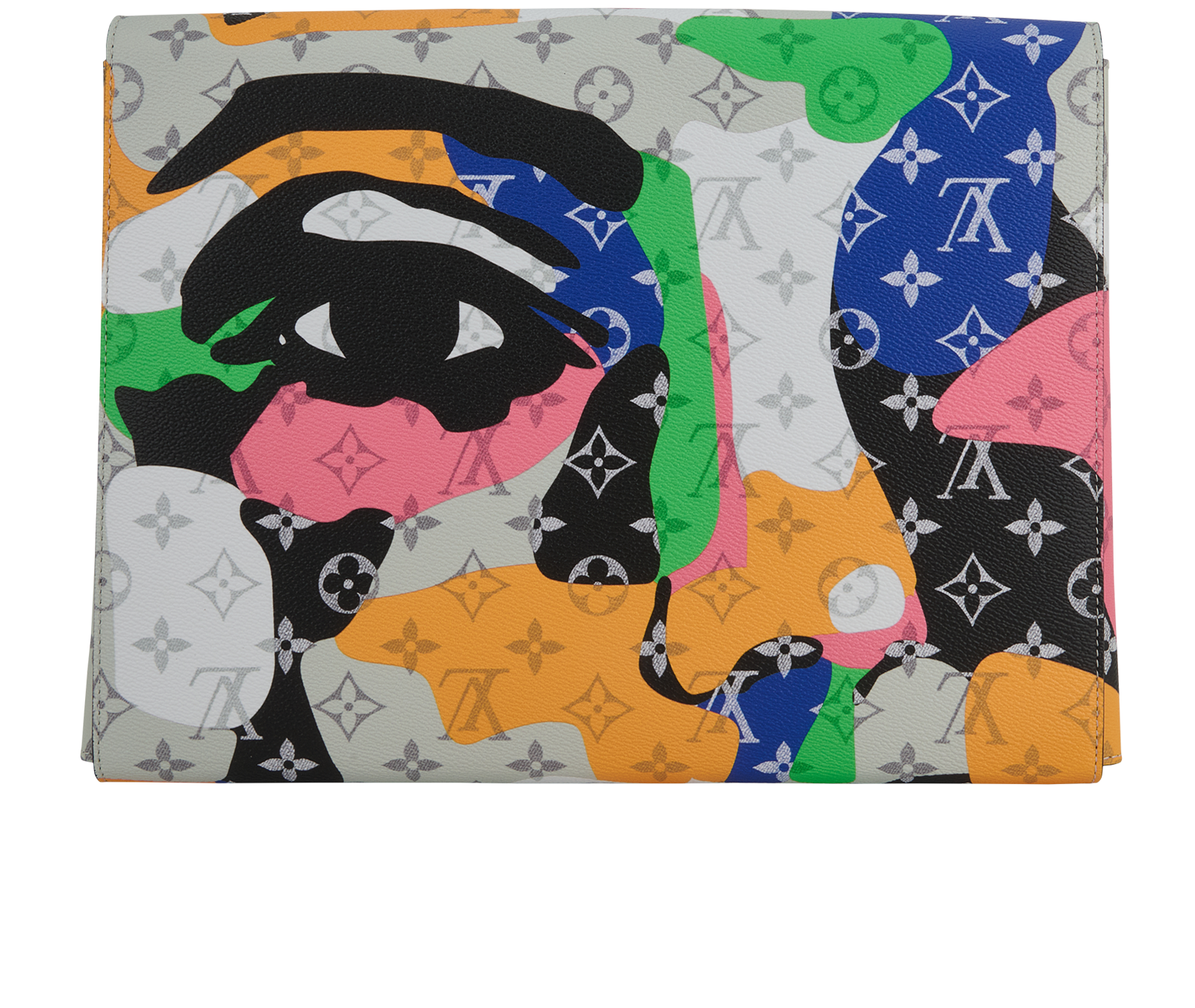 Louis Vuitton X KidSuper Mark Folder, &pound;950, Accessories, Black, Canvas, Back view